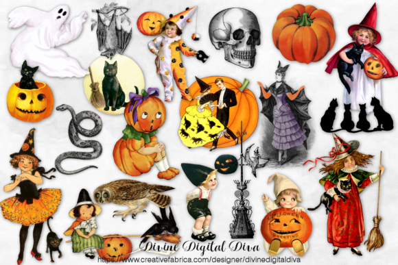 Download Halloween Vintage Clipart Spooky Scary - Spooky Collection